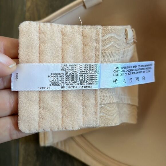 Natori Private Luxuries Strapless Bra Plus Size Nude Sz-40DD - Picture 6 of 8